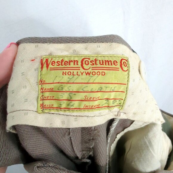 Vintage Mens Pants 32" Brown Costume Tuxedo - Picture 8 of 8
